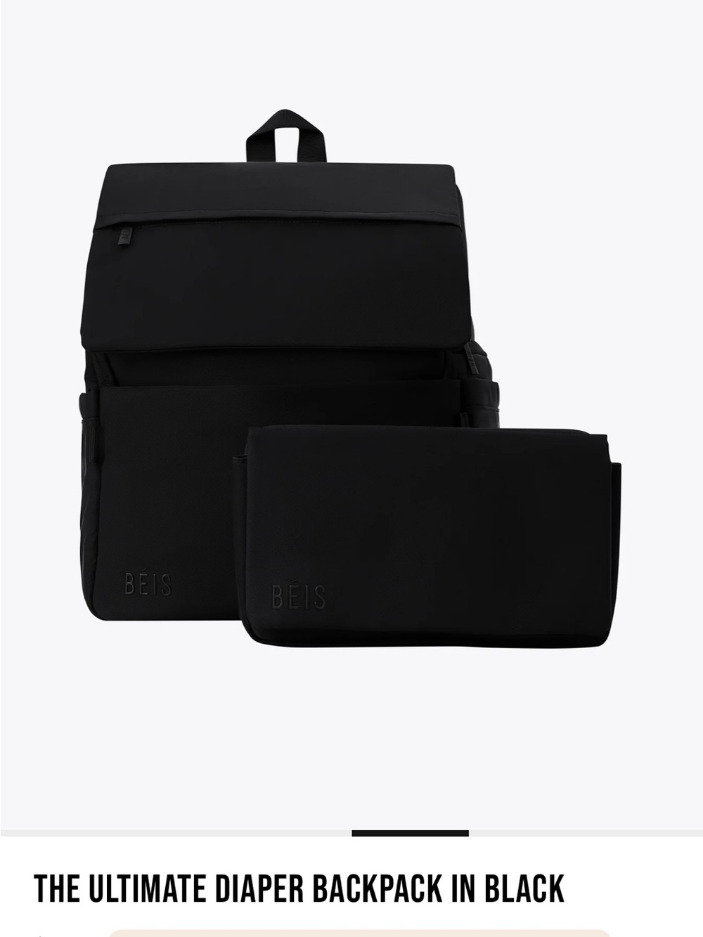 BEIS Ultimate Diaper Bag with Travel Pouch